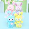 Keychain Bunny Charming In Multiple Pastel Colors Plush Rabbit Accessory Bag