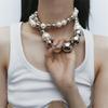 Fashion Collar Necklace Vintage Elegant Pearl Beads Ball Choker Necklace