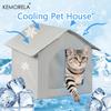 1 STÜCK Eiskühlendes Haustierhaus für Katzen und Hunde Ganzjahresunterkunft mit integriertem Eispack-Kühlsystem für Katzen und Hunde