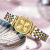 Quartz Movement Watch for Women Lady Dress Casual Wristwatch Alloy Strap Brecelet Watches