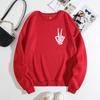 European & American Women's Loose-Fit Skull Hoodie - Plus Velvet, Long Sleeve, Round Neck