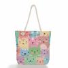 Multifunctional Animal Printed Thick Rope Shoulder Beach Bag Casual Large Capacity Handbag 7599
