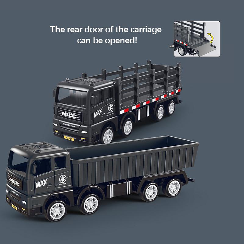Simulace Kontejnerový nákladní automobil Model Hračka Setrvačné vozidlo Děti Dětské Vzdělávací hračky pro kluky Hra Dárek