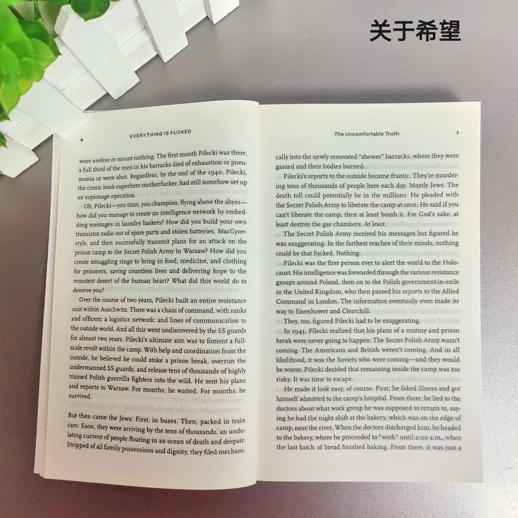 The Subtle Art of Not Giving A F*ck / Every Thing Is F*cked By Mark Manson Self Management Stress Relief Book