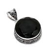 Black Spinel Gemstone Silver Pendant in 925 Sterling Silver- Handmade Design, Everyday Wear Jewelry, Unique Black Spinel Pendant Gifts