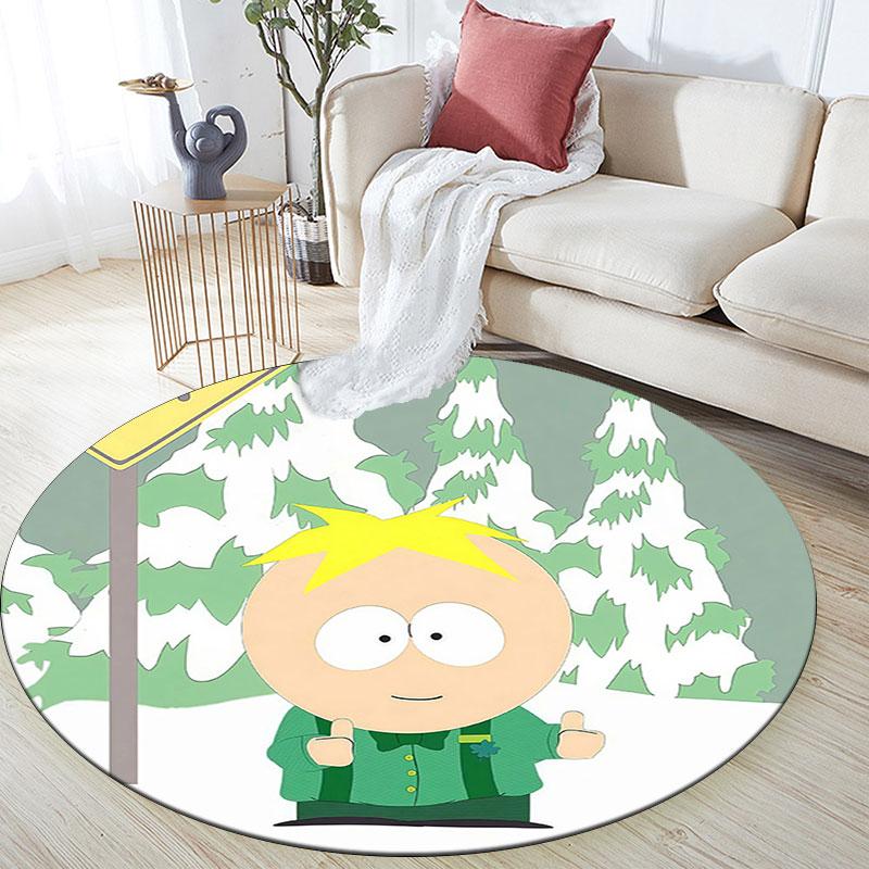 Butters Pattern Round rug,Carpet Rug for Living Room Bedroom Playroom ,Non-slip Floor Mat,Holiday Gifts and Birthday Gifts.