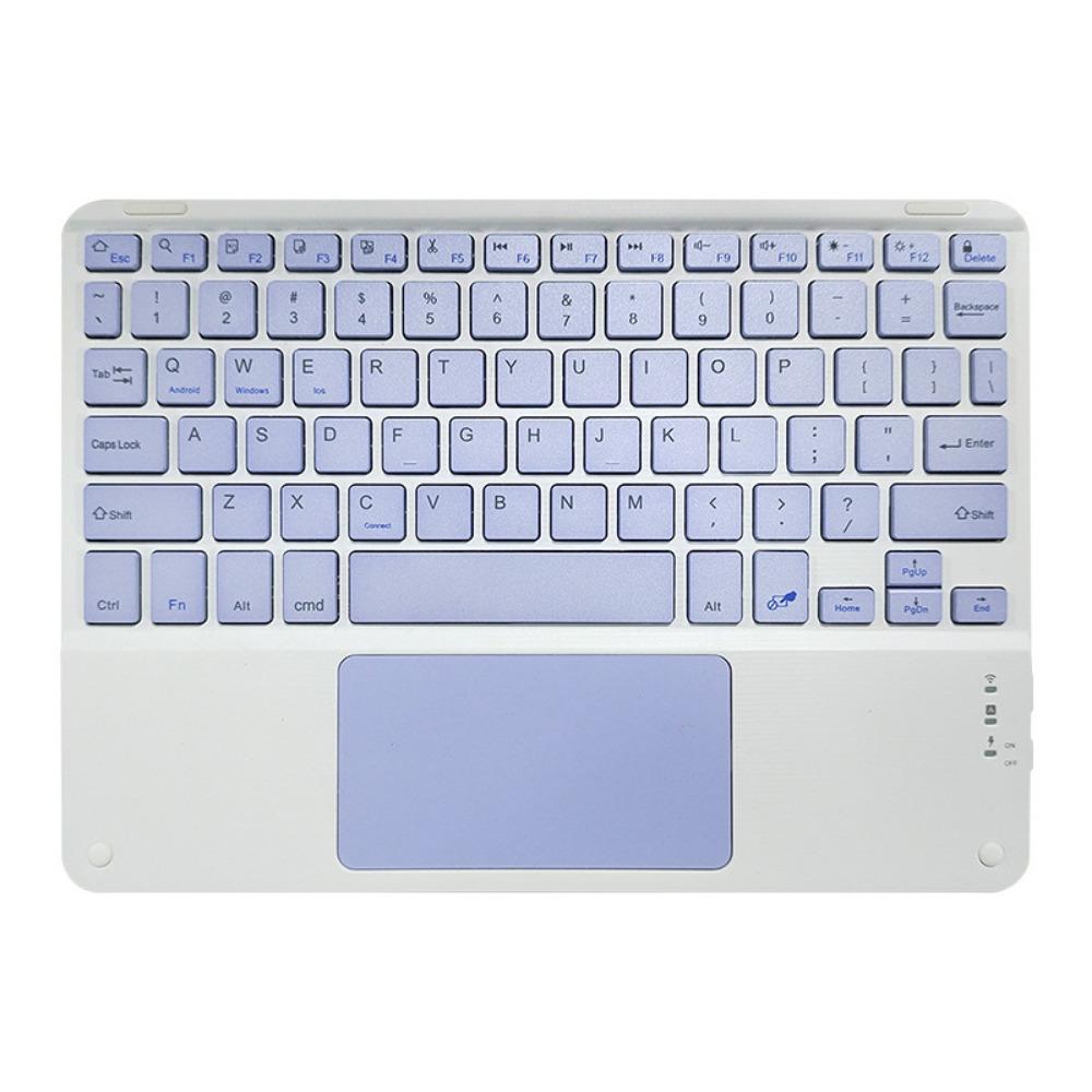 Bluetooth Keyboard with Touchpad for iPad iPhone Tablet Silent Rechargeable Wireless Keyboard Mouse Combo