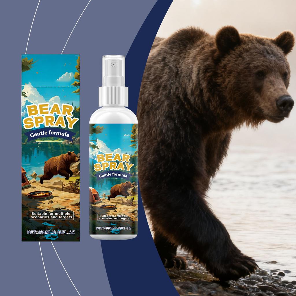 Ayı Spreyi Günlük Açık Hava Yürüyüşü ve Kampın Çoklu Senaryoları İçin Uygun Kullanışlı Ayı Spreyi 100ml