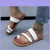2024 Summer New Flat Slippers Women European And American Foreign Trade Large Size Round Head Toe Flip-flops Wholesale