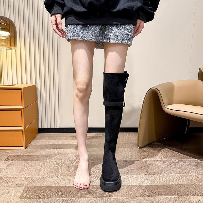 New Style of Thick-soled Boots and Women's Shoes with Long Heels and Thick Heels