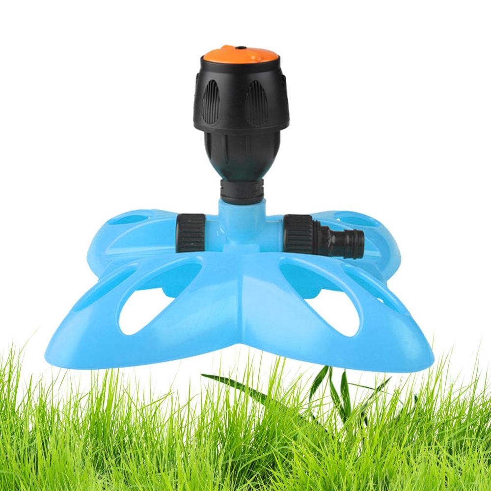 

360-Degree Rotating Water Sprinkler Quick Connect Watering System 360 Degree Outdoor Water Sprinkler Garden Irrigation Supplies синій
