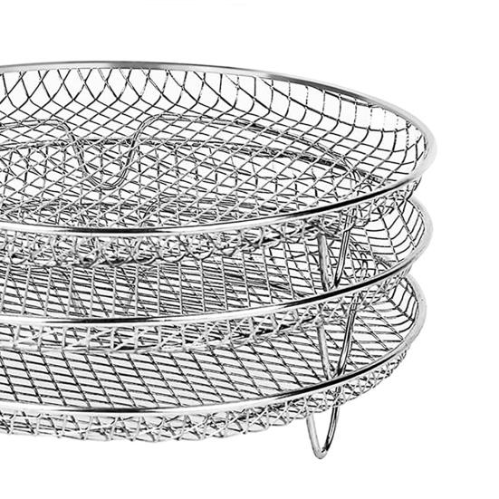 Stackable Food Steam Rack Cheap Steel Dehydrator Rack Three-layers Stackable Round Dishwasher ...