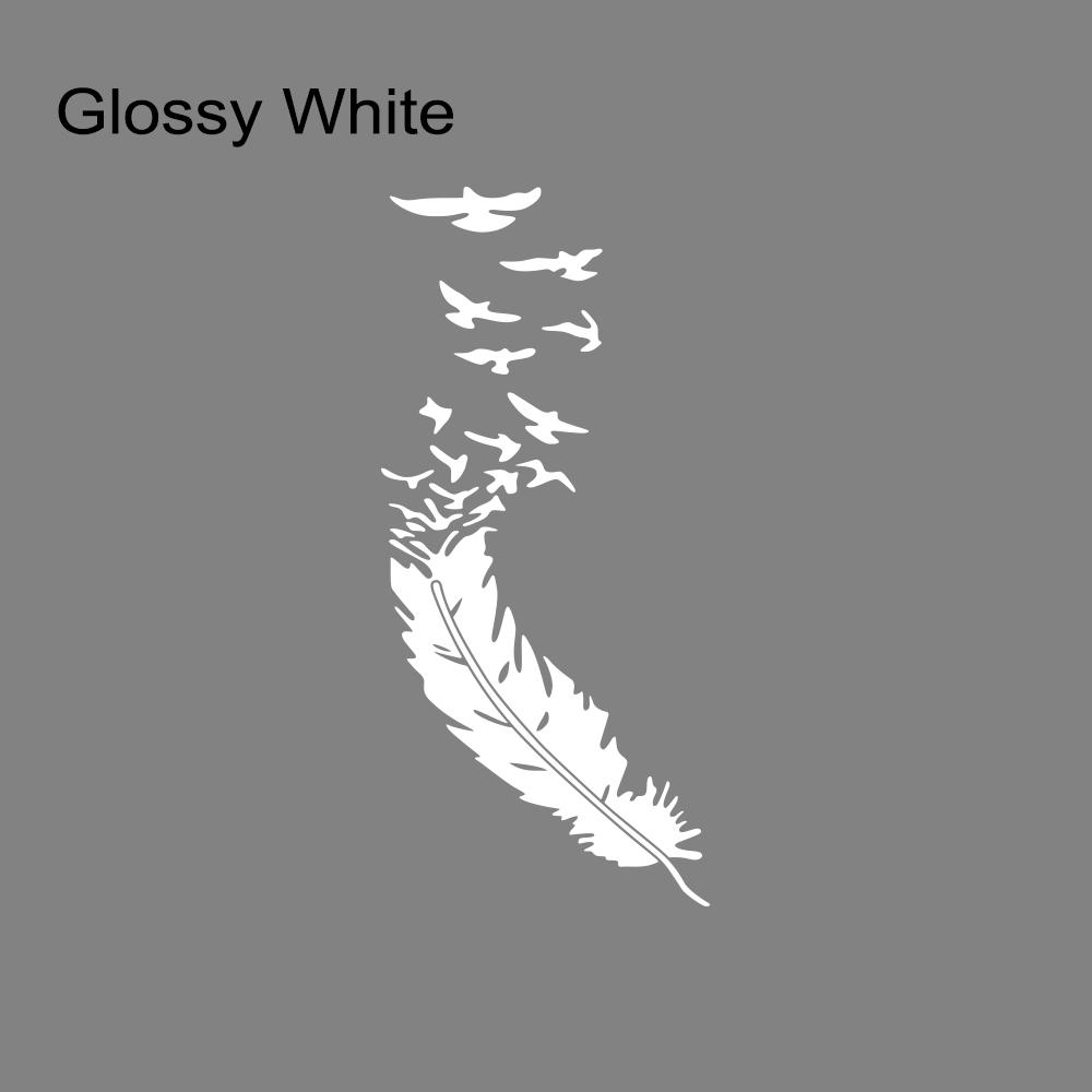 Creative Feather Car Sticker Waterproof Decals Personalize Styling Accessories For Skoda Seat VW Volkswagen Suzuki Smart Toyota