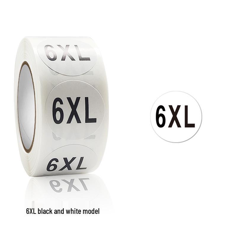 Self-Adhesive Round Size Stickers for Apparel & Footwear