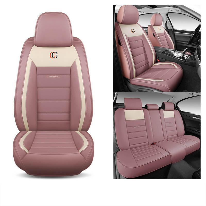 Universal 5 Set Auto Seat Cushion Leather 5 Seats Universal Car Seat Cover Waterproof Car Seat Cover