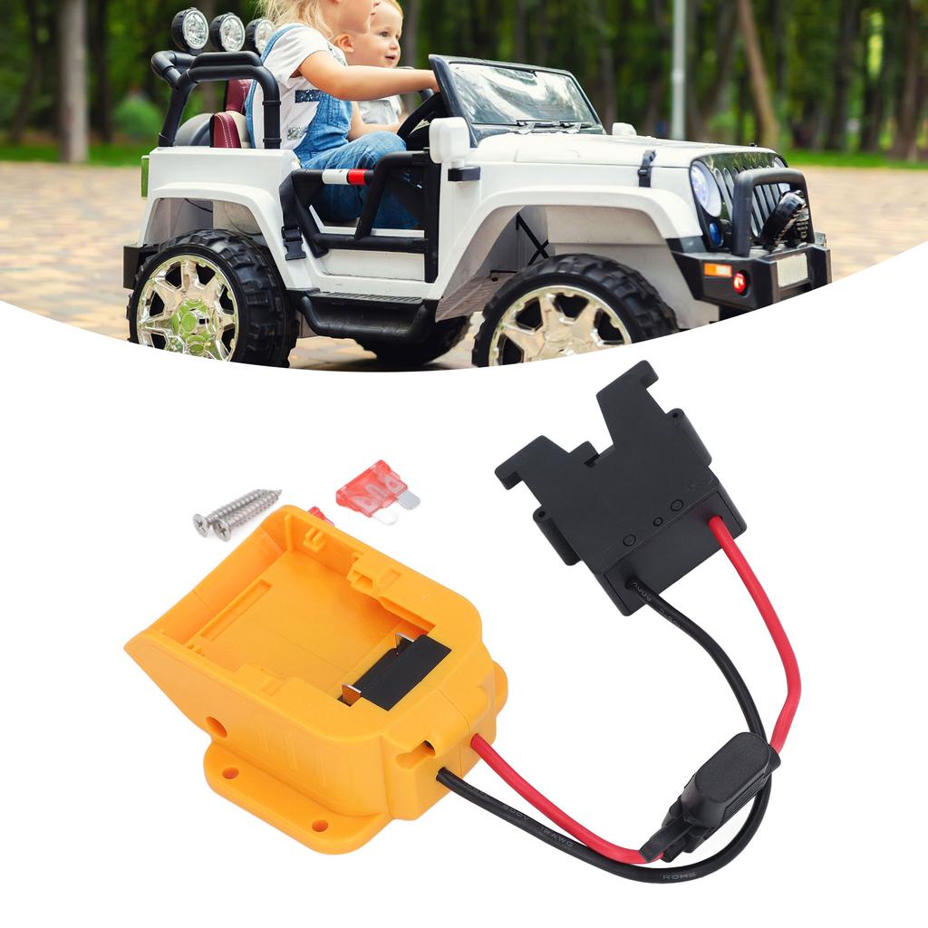 Power Tool Battery Adapter for  200 20V 18V Riding Toys Lithium Battery Converter with Wire Harness Connector