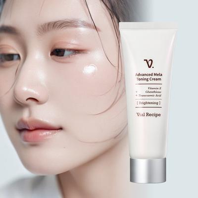 Bialrecipe Mela Toning Ácido Tranexâmico Glutationa Vitamina E Pigmentação Sardas e Manchas Creme, 1 peça, 70ml