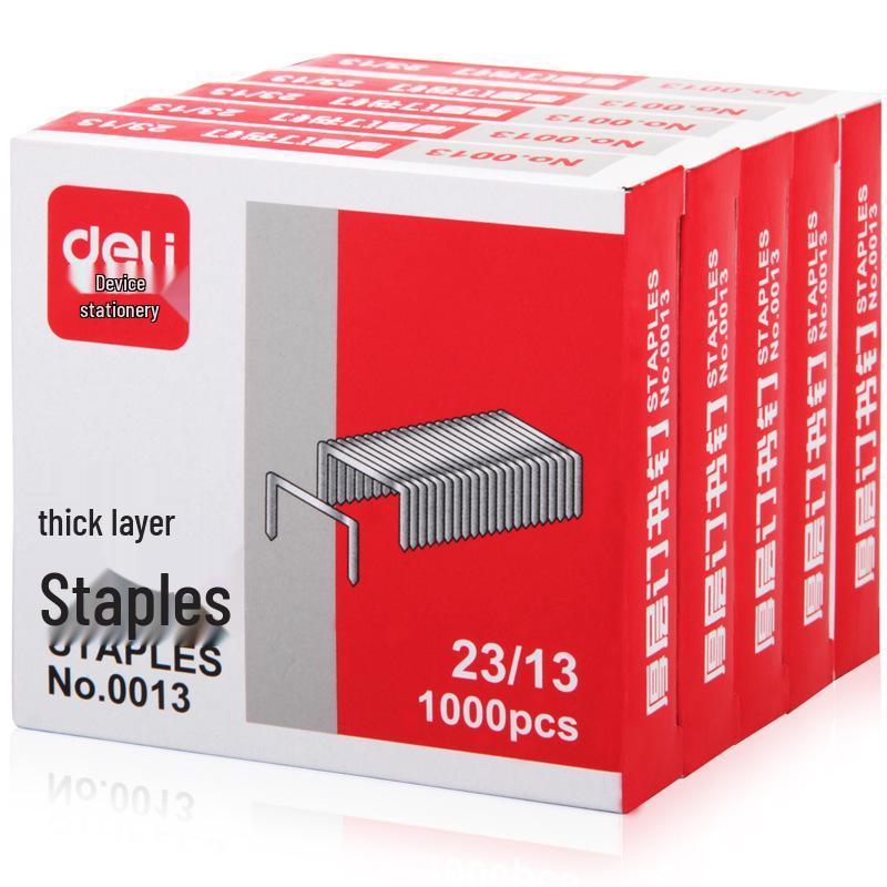 

Deli Heavy-Duty Reinforced Staples 0013 for 80-100 Pages