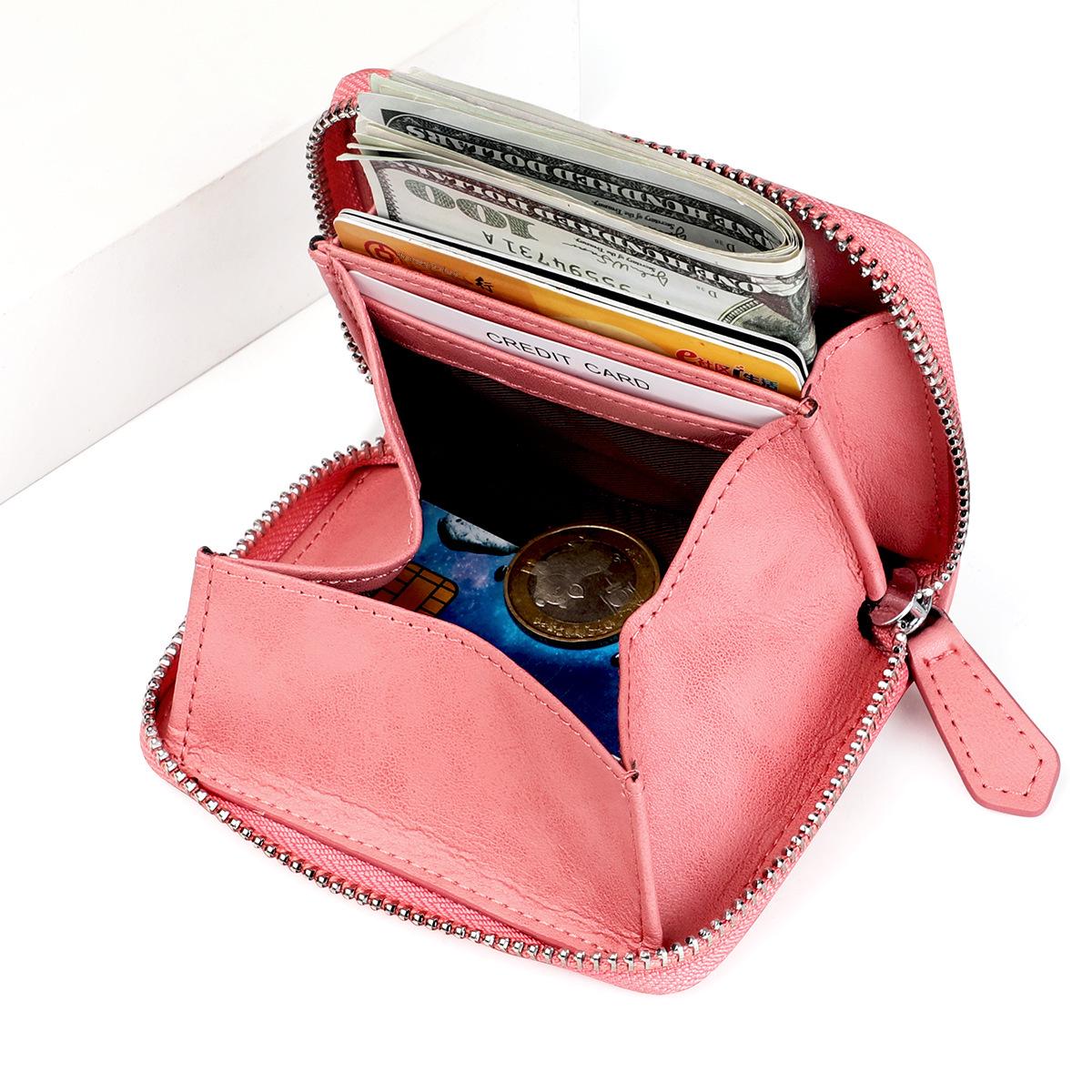 

Japanese RFID Coin Purse: Sweet Style Zipper Wallet for Men and Women