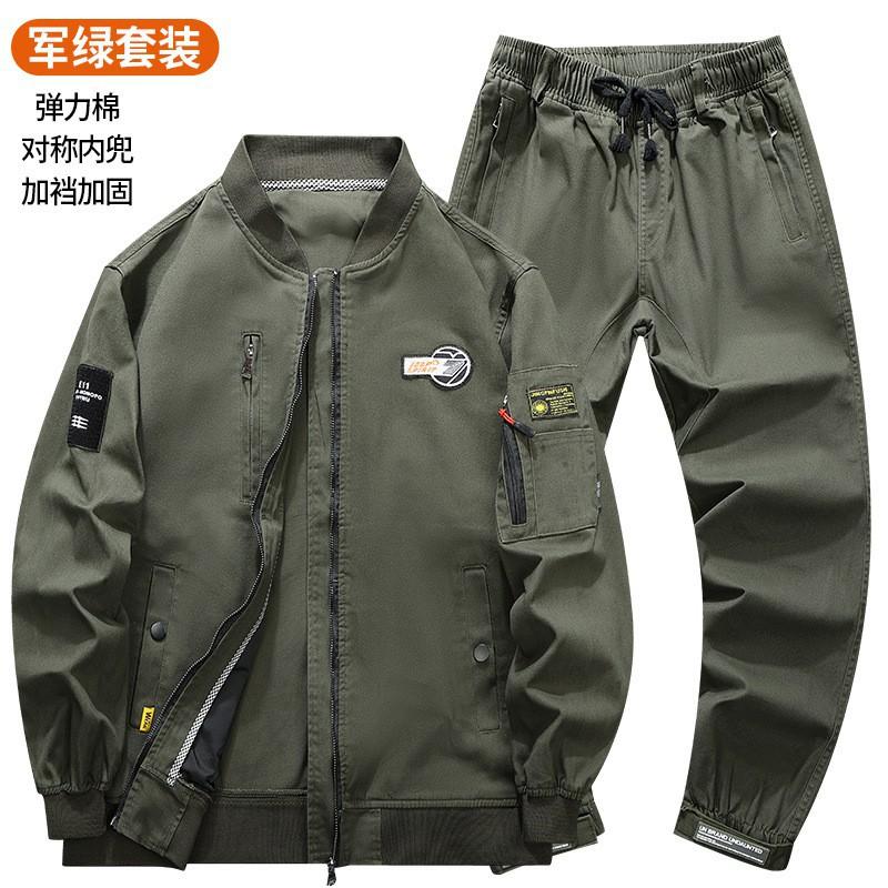 

Work Clothes Suit Men s Elastic Cotton Camouflage Welding Anti-scalding Auto Repair Wear-resistant Tooling Labor Protection Plus Gear 175 Suggestion 120-140 kg