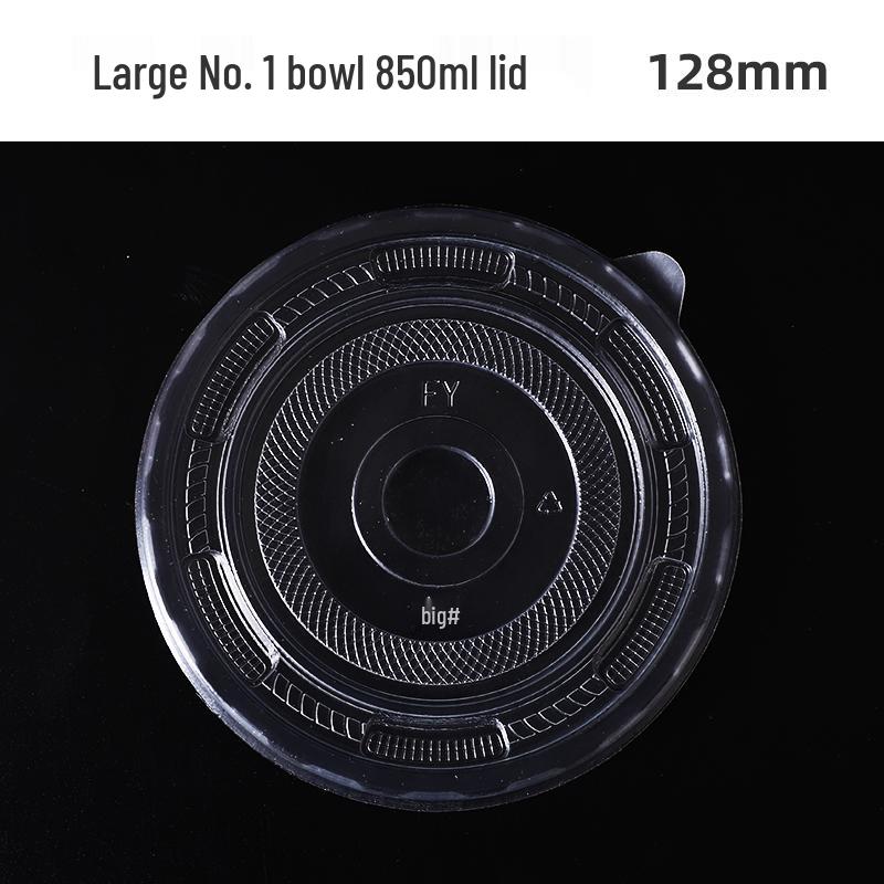 Zesílená jednorázová papírová miska s víčkem na svačiny s sebou