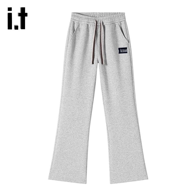 Izzue Unisex Spring/Autumn Straight-Leg Casual Pants