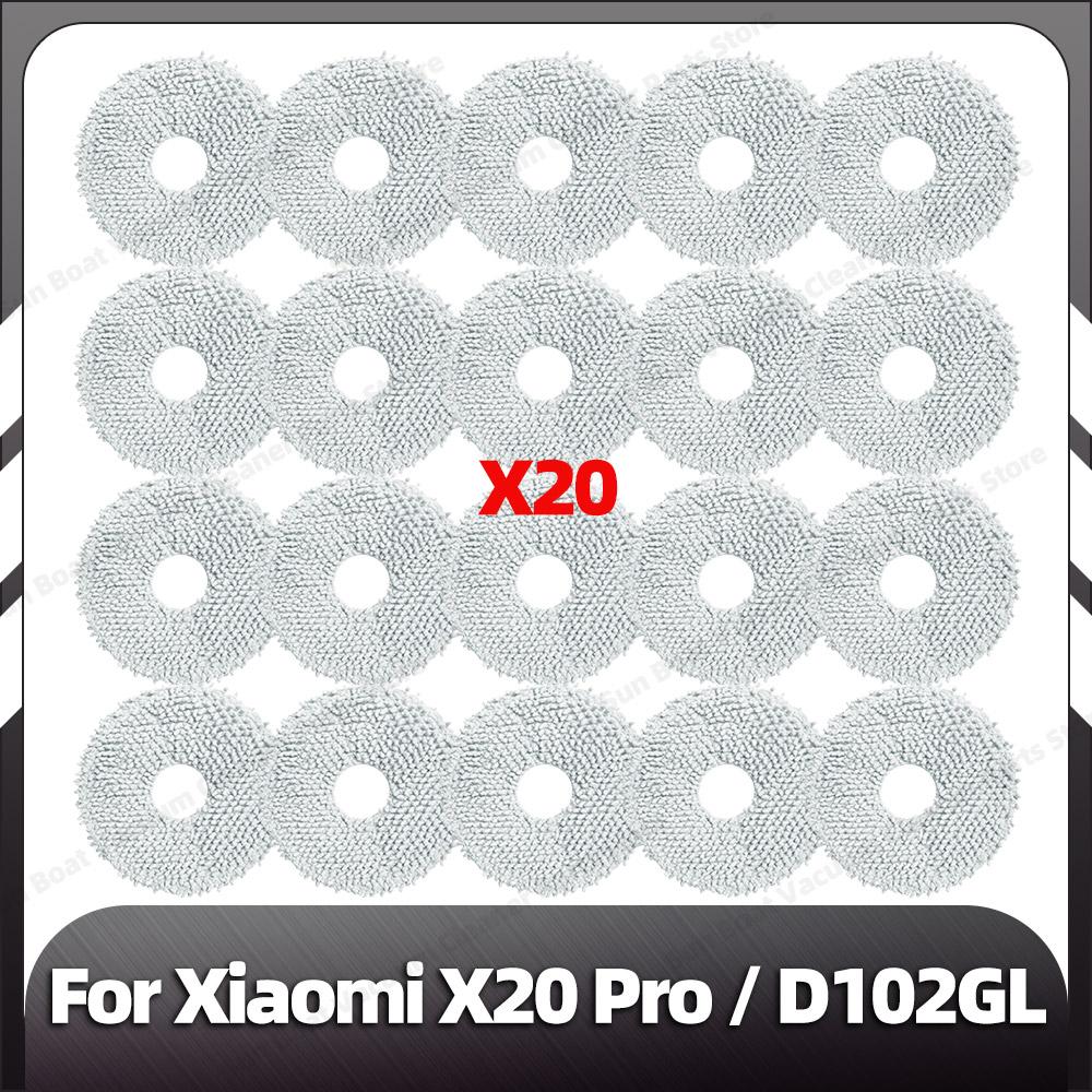Kompatibilní pro Xiaomi X20 Pro Náhradní hlavní boční kartáč HEPA filtr Mopovací podložky Prachové sáčky Náhradní díly Příslušenství