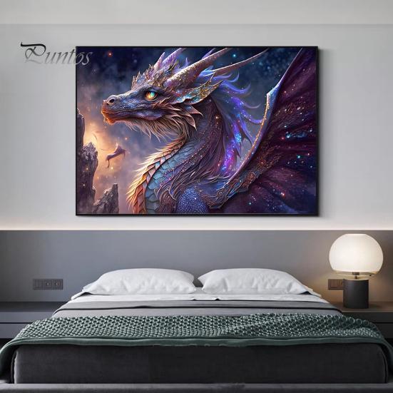 

1 комплект DIY комплект алмазной живописи изысканный узор дракона горный хрусталь картина DIY художественные поделки для украшения дома C