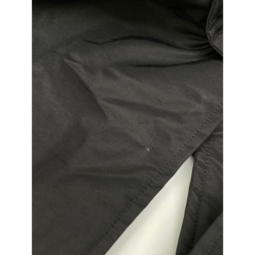 AMERI 01320720740 Black Nylon Manyway Quilted Mod Coat Coat S blackUsed