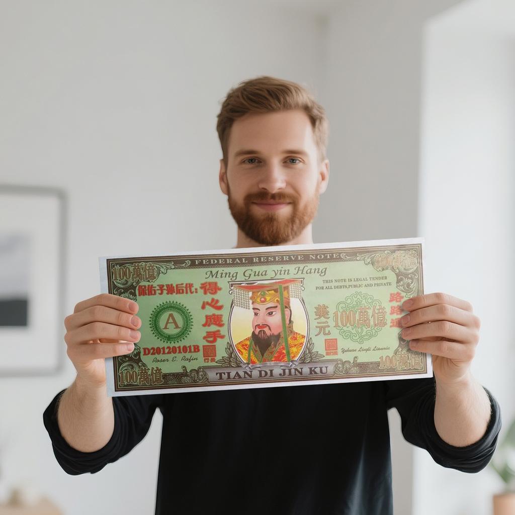 Pamětní bankovky - 100 bilionů Obří pekelný bankovka 17 X 7,5 palce -  , 50 ks