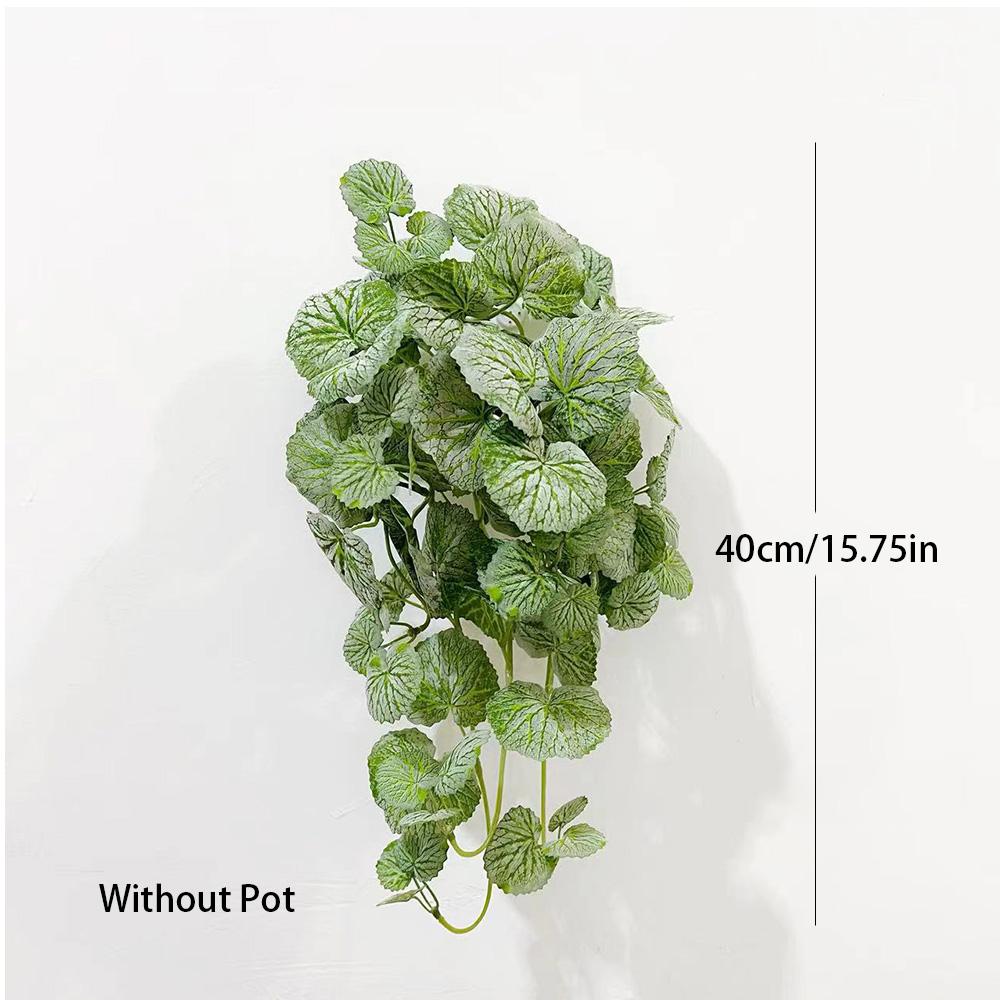 

40-100cm Fake Hanging Plants Artificial Begonia Plant Vines Silk Plant Wall Leaves Tropical Scindapsus Plant For Home Garden