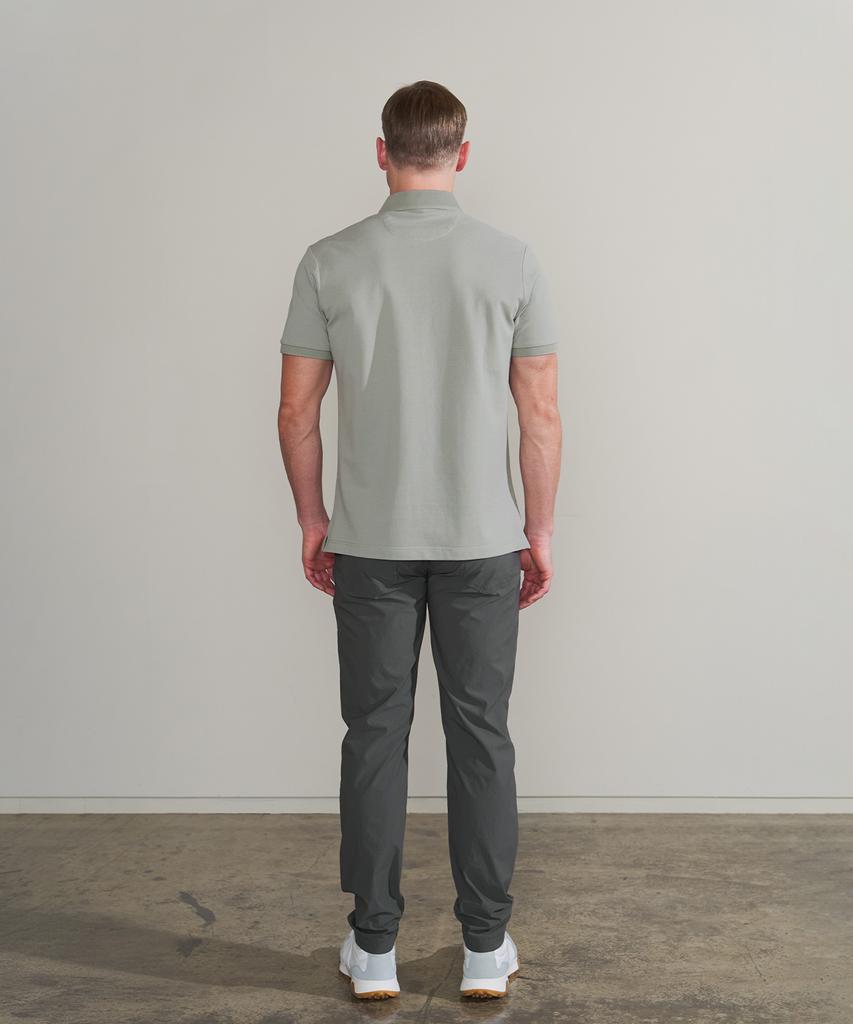 PANICALE Charcoal Embroidery Point Chino Pants