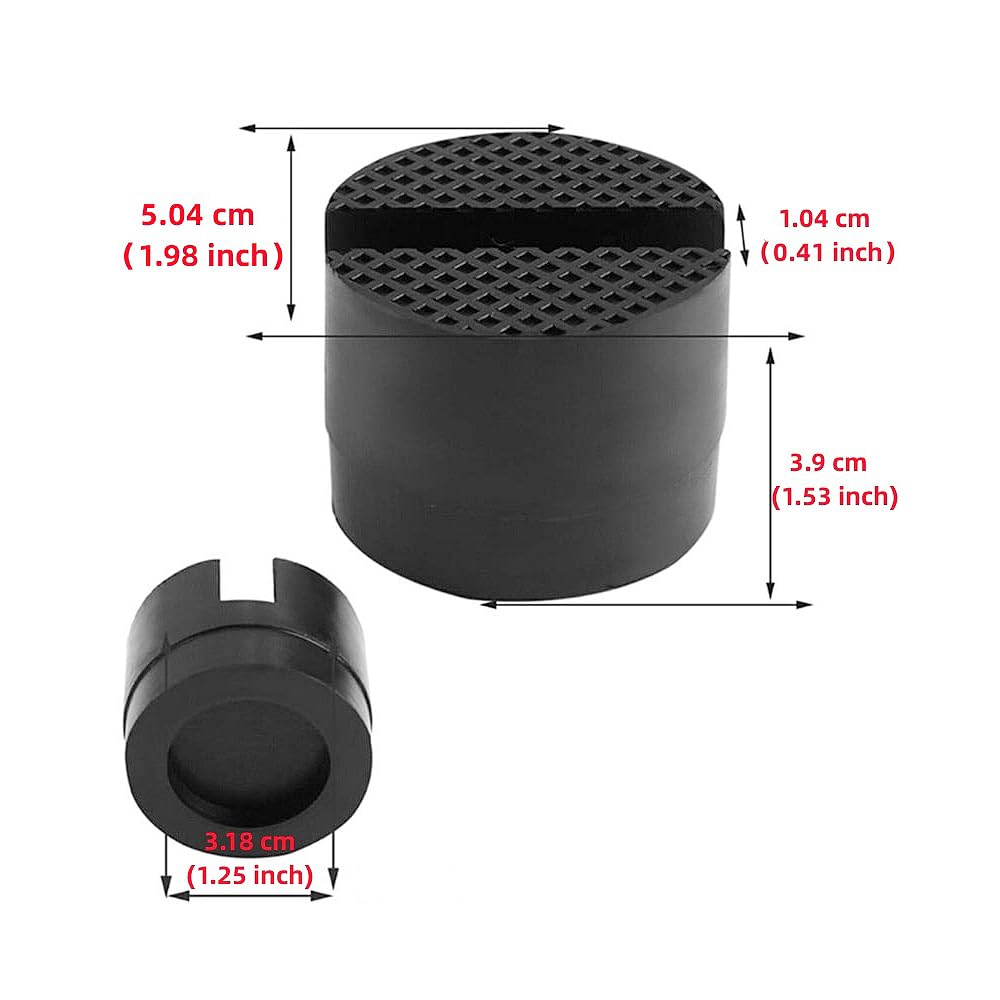 Universal Rubber Jack Pad, Hydraulic, Garage Jack, Rubber Pad, Frame Rail, Protection, Slip Prevention,