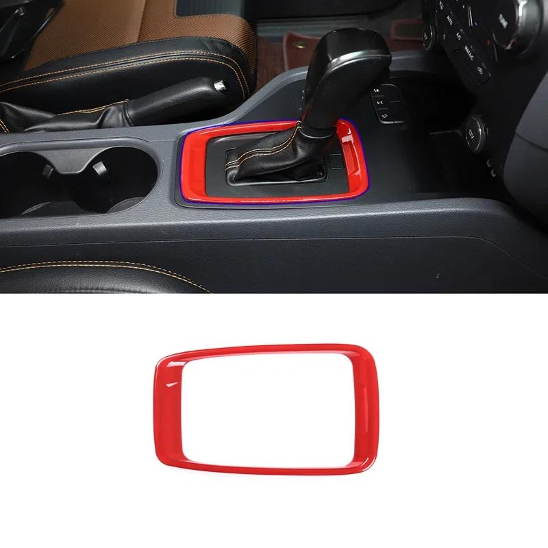ABS Carbon Car Gear Shift Frame Panel Trim Decorate Cover Accessories For Ford Ranger Everest 2015 2016 2017 2018