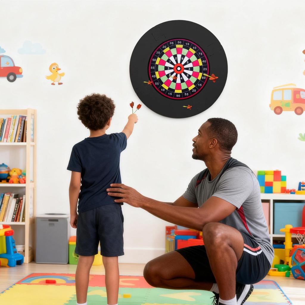 450mm Dart Board Wall Protectors Noise Reduction Protection Ring Wall Protector for Dart Board for Room Bar Basement Garage