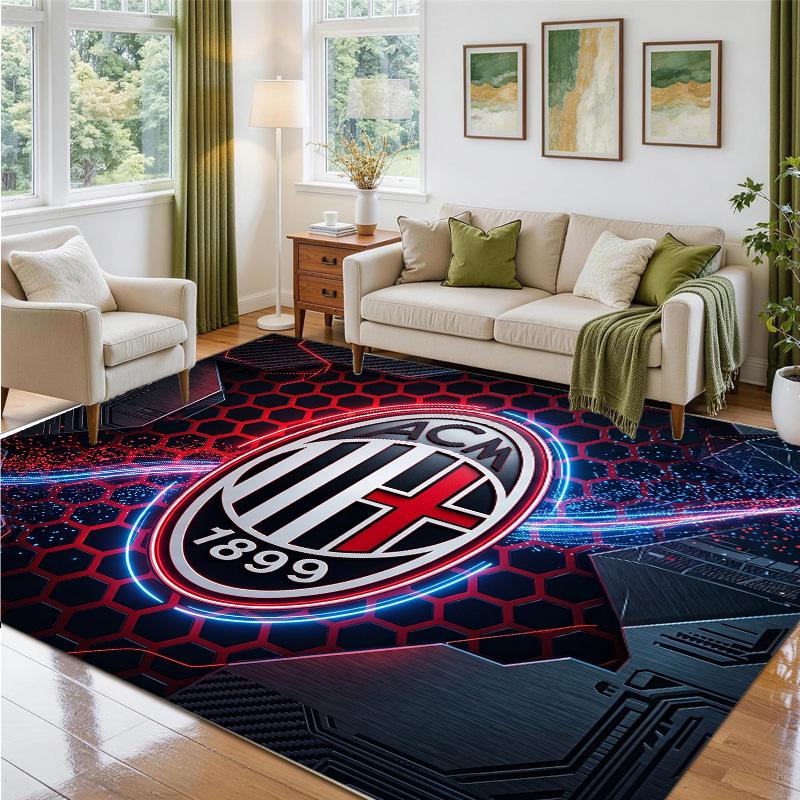 AC Milan Design Crystal Velvet Rug Soft Decorative Mat for Bedroom Entrance