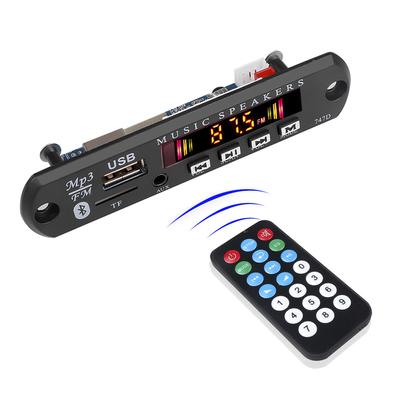 Color Screen  12V MP3 WMA Audio Module Decoder Board USB TF Radio Bluetooth5.0 Wireless Music Car MP3 Player With Remote Control