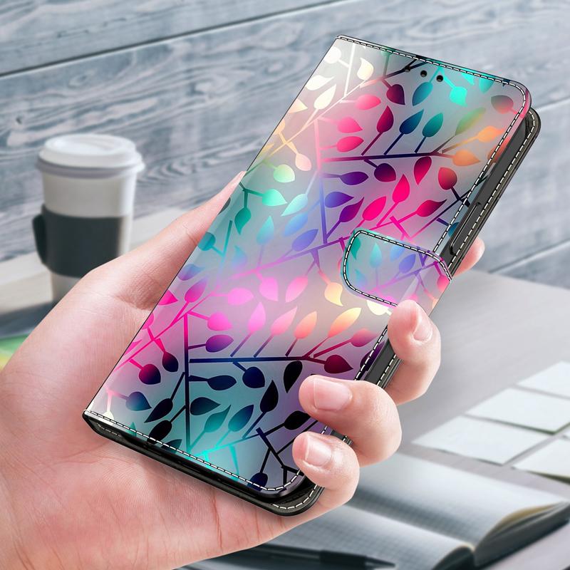 Flip Leather Case For Xiaomi Redmi Note 8 8T 9 9S 10 11 12 Pro 4G/5G 3D Flower Pattern Painted Wallet For Redmi 11 12 Pro Plus