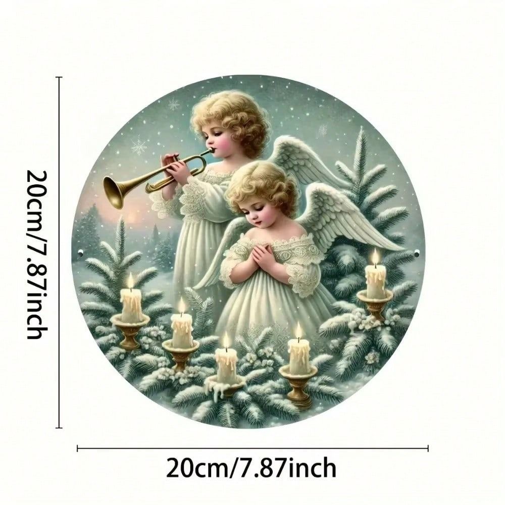 Retro Metal Painting 20x20cm Handmade Art Vintage Tin Sign Home Wall Decor