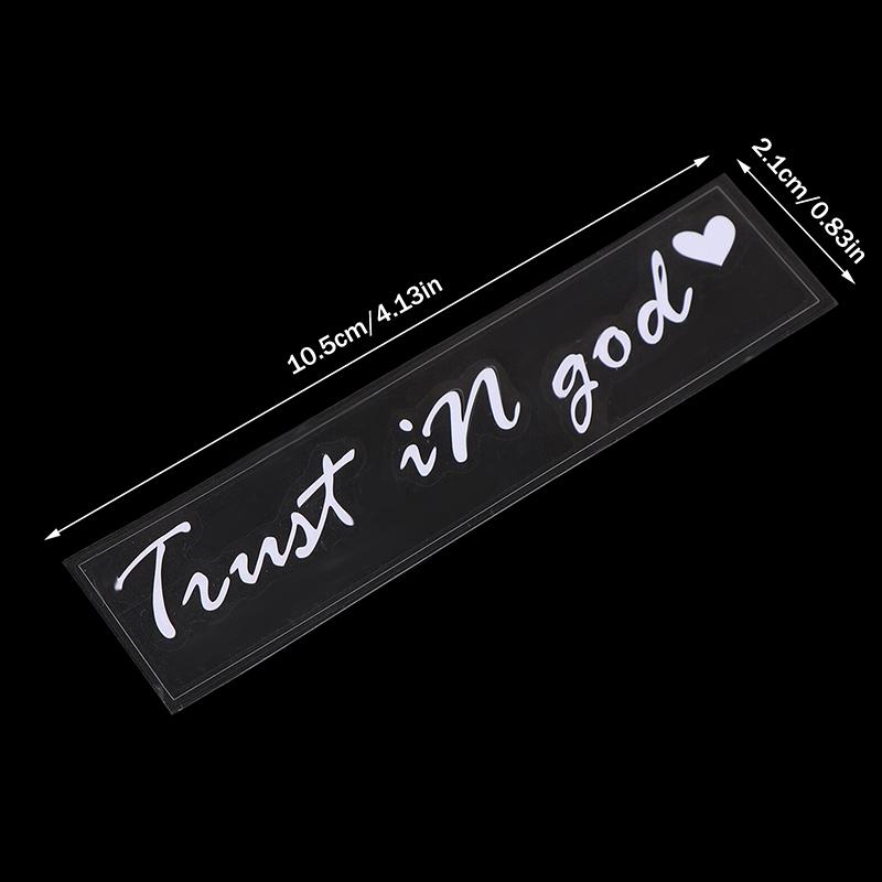 Trust In God Believe In God Rearview Mirror Stickers God Letter Stickers Are Suitable For All Kinds Of Cars And Motorcycles
