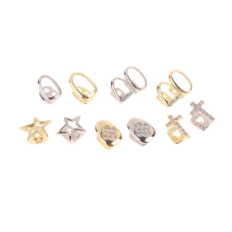 Hip Hop Single Tooth Dental Grillz Teeth Caps Punk Metal Grill Cap Cosplay Party Teeth Grillz Dental  Jewelry