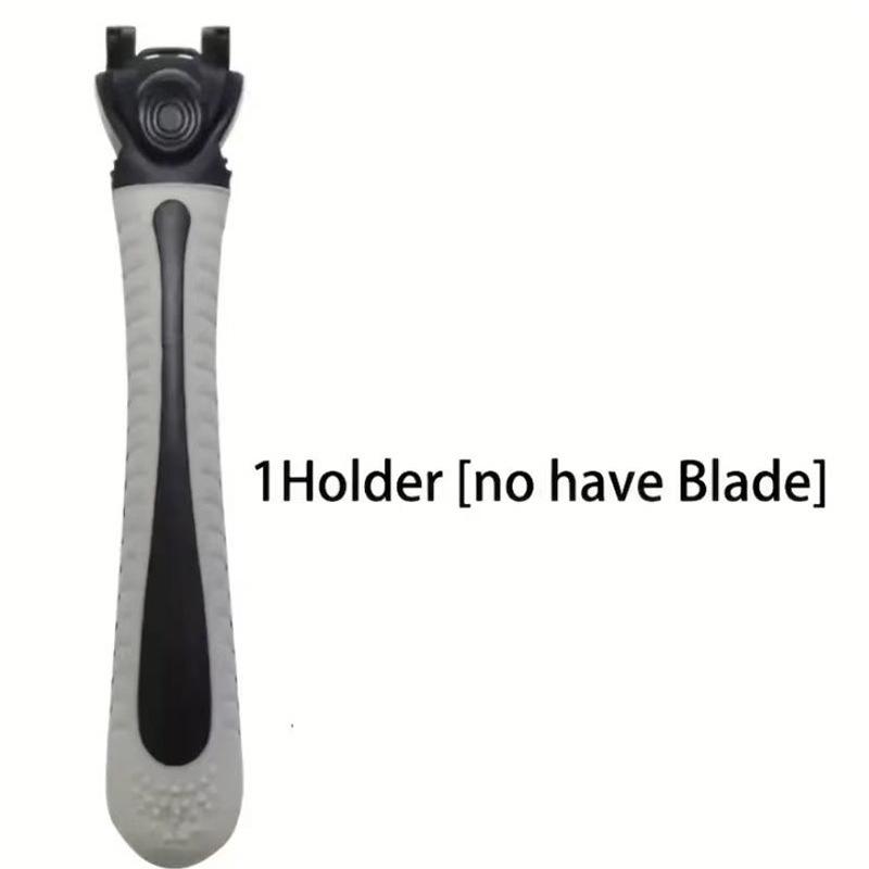 

Шестислойная черная бритва с ручным управлением: Многоразовая бритва для удаления волос из нержавеющей стали Default