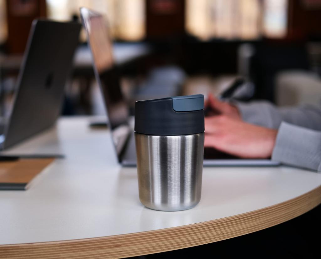 Joseph Joseph Sipp Stainless Steel Insulated Travel Coffee Tea Cup 81125 Mug, 340ml, Anthracite, & [Authentic]
