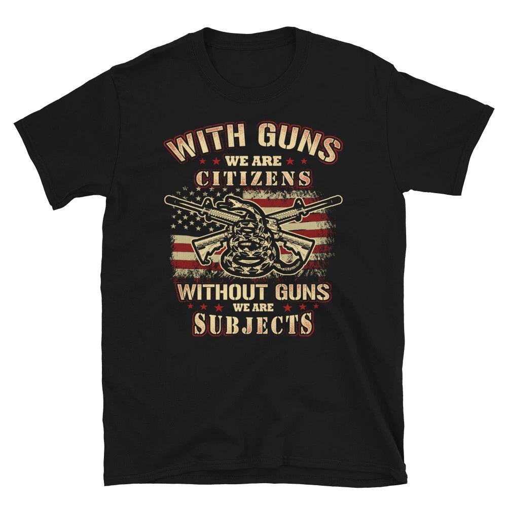 Gun Control With Guns Citizen 2nd Amendment Freedom T-Shirt 4XL