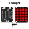 8*8 Dot Matrix Module Red Light Microcontroller Display Module MCU LED Display Control Module  Ht16K33 Driver I2C Interface 5V