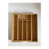 Bamboo Adjustable Drawer Cutlery Holder With 5-7 Compartments Fma896796