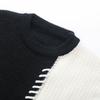 Mens Oversized Colorblock Knit Sweater Loose Fit Warm Winter Pullover Teens Young Adults