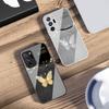 Gradient Diamond Butterfly For Samsung Galaxy Note 8 9 10 PRO 20 Ultra A01 02 03 Core 04E 4G 12 13 5G Tempering Glass Phone Case