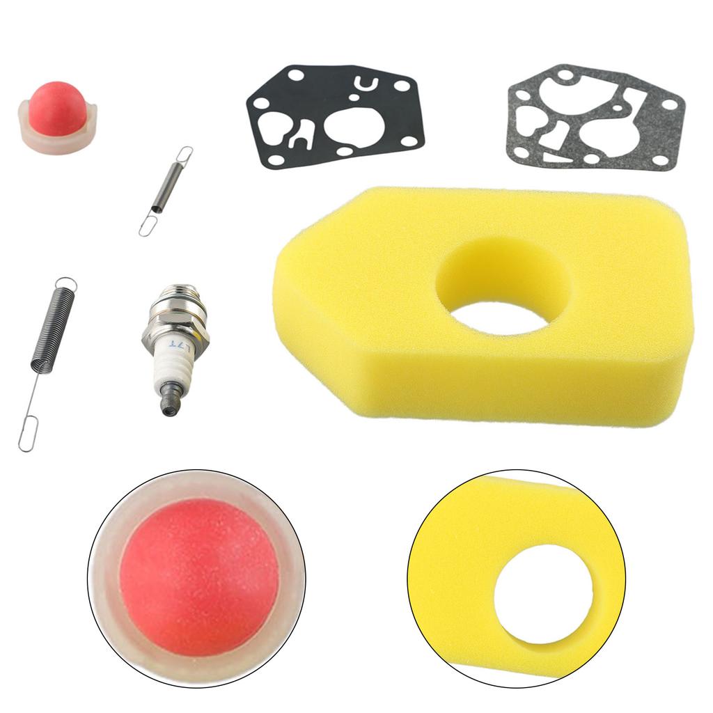 7 Piece Engine Service Kit for 3 4hp Lawn Mowers with Air Filter Bulb Governor Springs for Poulan 1110 400 7005 Models