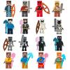 Building Block World Doll With Base Weapon Children'S Toy
